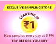 Amazon Samples : Amazon Sample Products : Rs.1 Sample, Rs.99 Samples